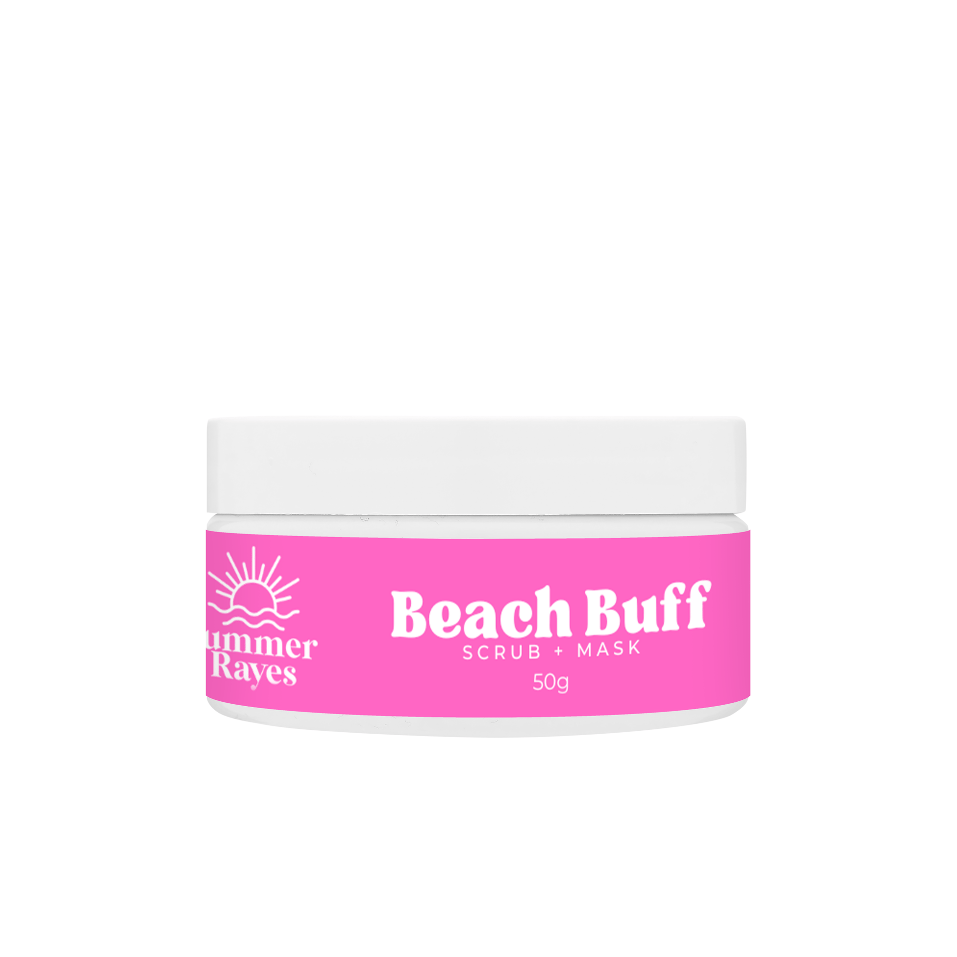 Summer Rayes natural skincare products for teens and tweens, Australian made ethical sensitive or problematic skin, no harsh chemicals vegan Beach Buff Scrub and Mask