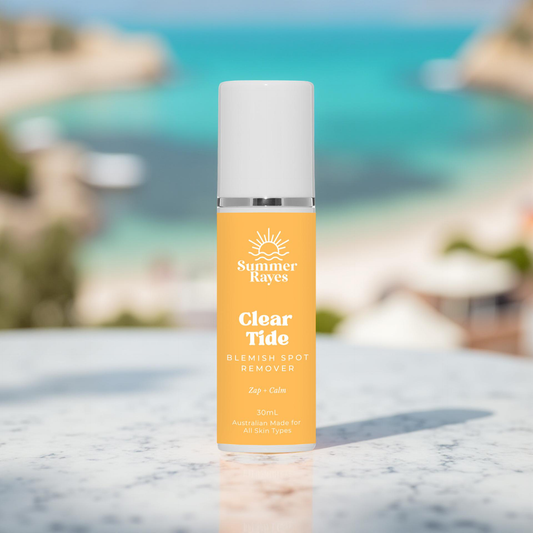 Summer Rayes natural skincare products for teens and tweens, Australian made ethical sensitive or problematic skin, no harsh chemicals vegan Clear Tide Blemish Spot Remover