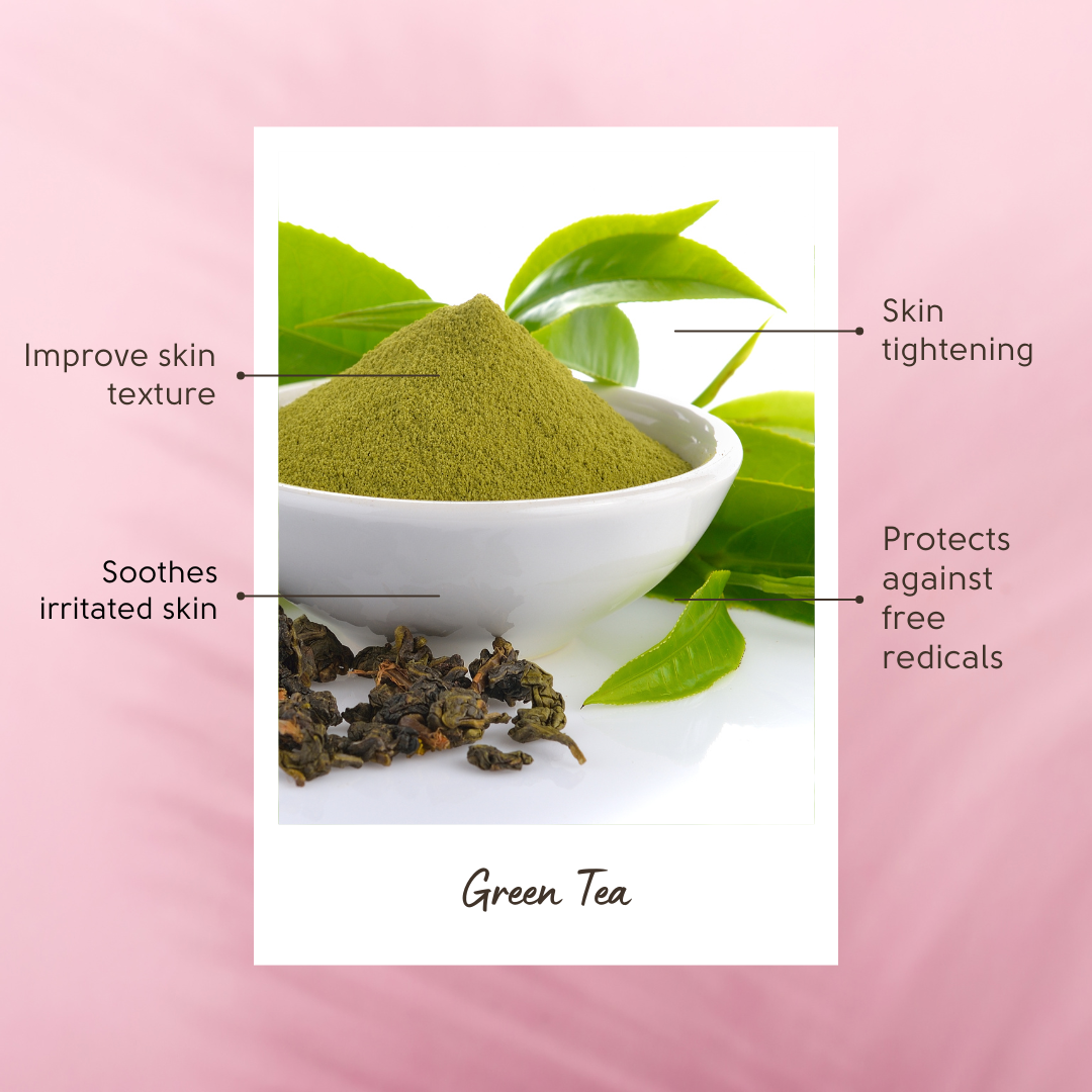 Summer Rayes natural skincare products for teens and tweens, Australian made ethical sensitive acne or problematic skin, no harsh chemicals organic ingredient benefits green tea