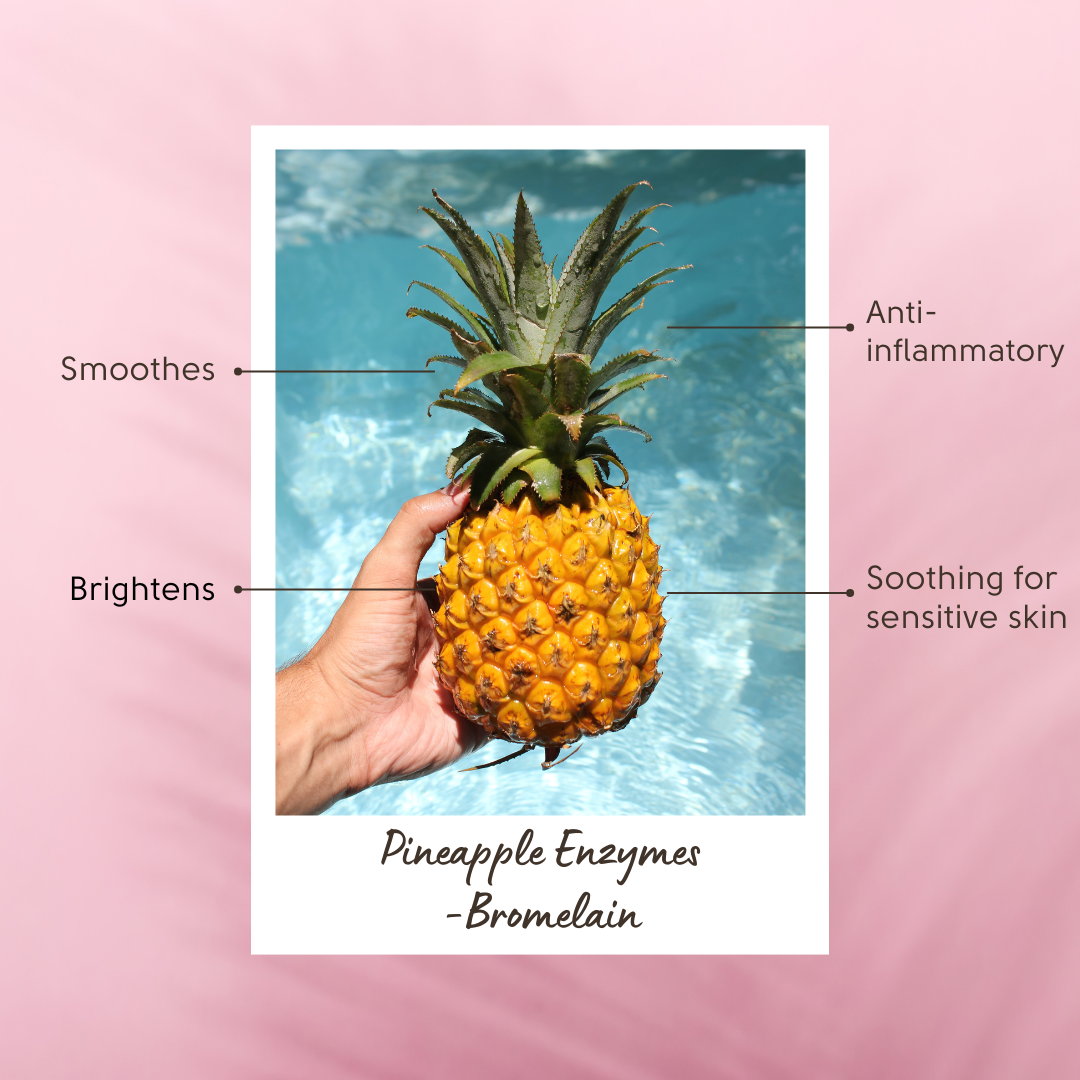 Summer Rayes natural skincare products for teens and tweens, Australian made ethical sensitive acne or problematic skin, no harsh chemicals organic ingredient benefits pineapple enzymes