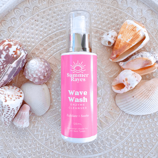 Summer Rayes natural skincare products for teens and tweens, Australian made, vegan, no nasties, ethical and clean - Wave Wash Enzyme Cleanser